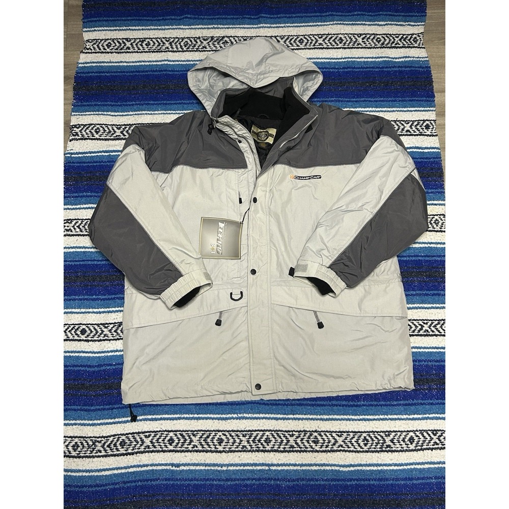 NWTs Champ Car World Series Racing Jacket 3XL Gray Silver Endurance Series